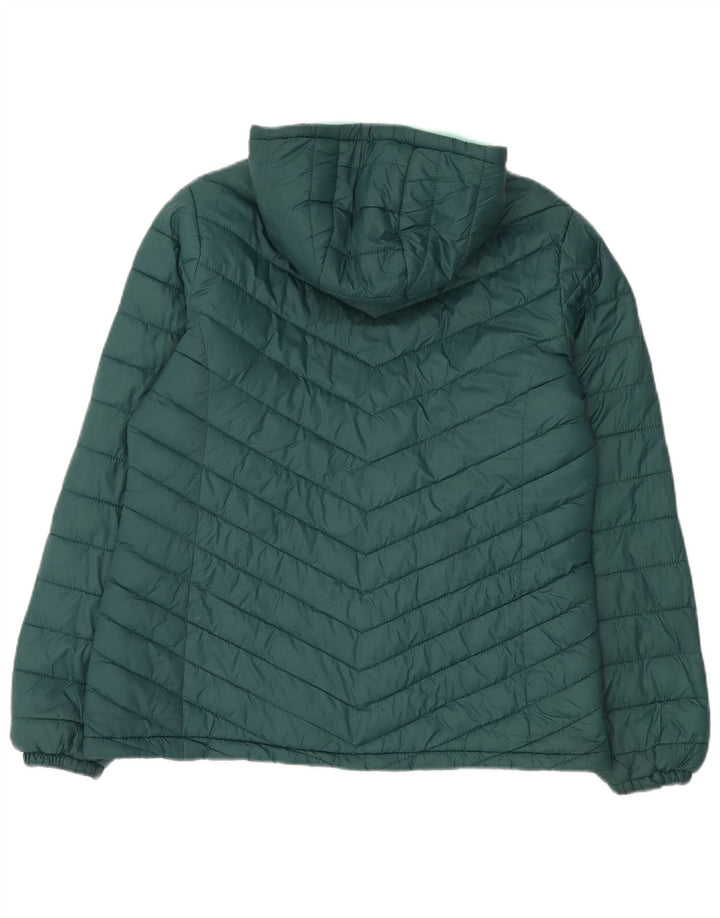 Giacca imbottita con cappuccio da donna Mountain Warehouse UK 14 Large Verde Poliammide
