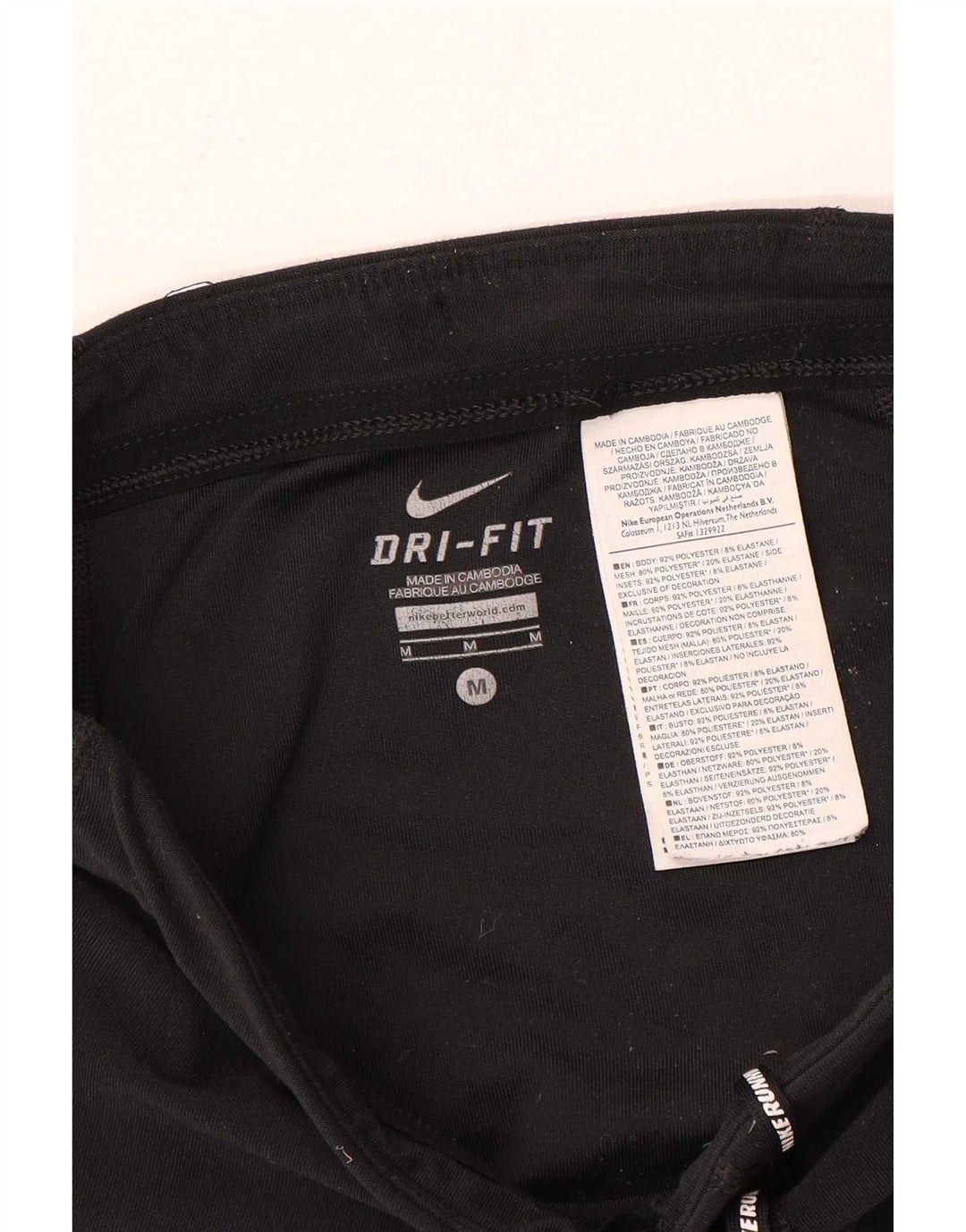 Leggings Nike Dri Fit da donna UK 14 medio nero poliestere