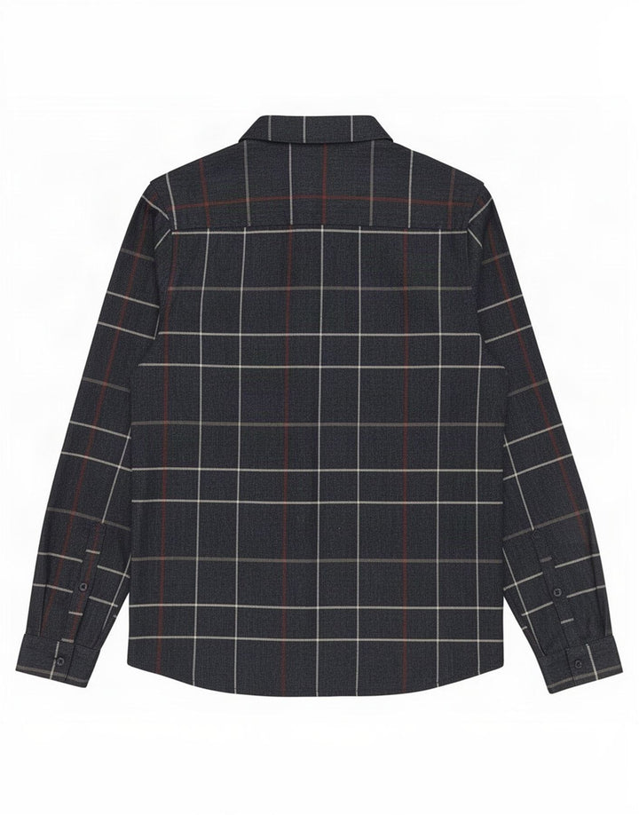 Camicia da donna Rohan UK 10 Piccolo poliestere scozzese blu navy