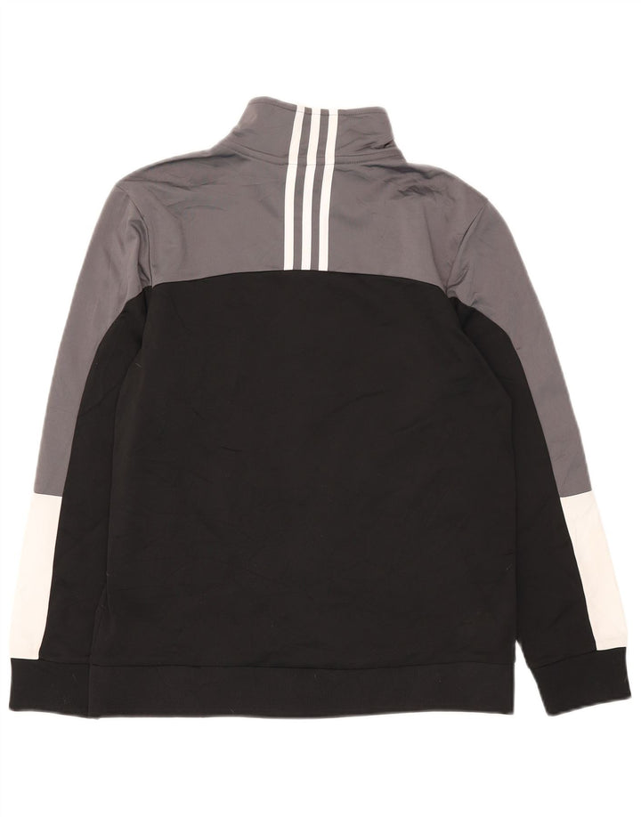 Giacca da tuta da ragazzo Adidas 12-13 anni Large Black Colourblock