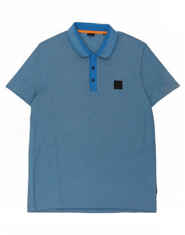Polo da uomo Hugo Boss 2XL in cotone blu