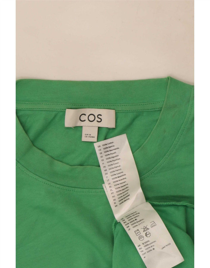 Cos Top da donna a maniche lunghe UK 14 Cotone verde medio