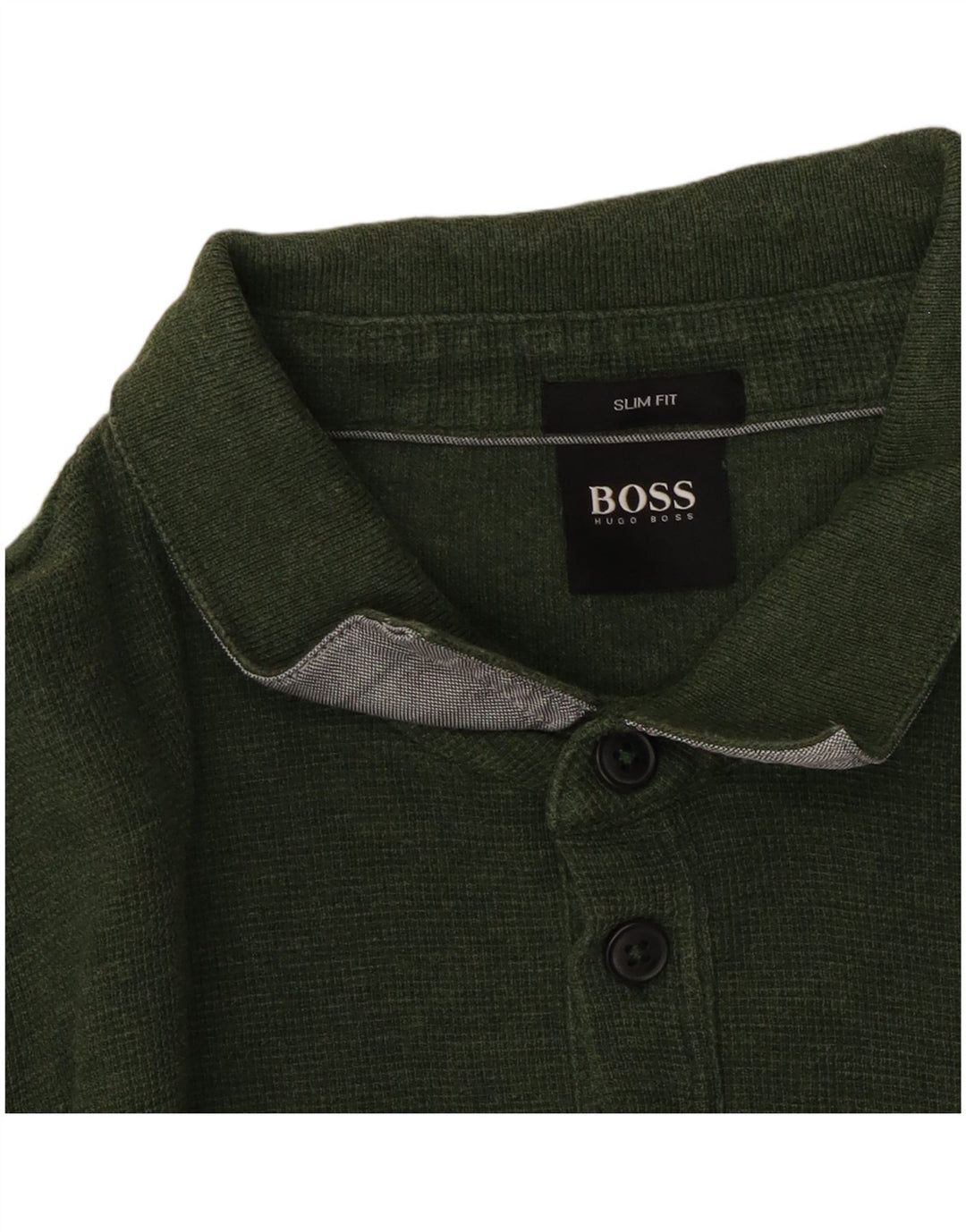 Polo a maniche lunghe da uomo Hugo Boss Large Verde