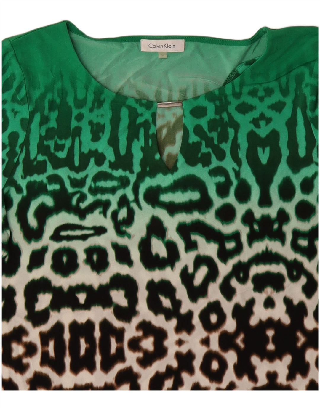 Camicetta da donna Calvin Klein Top UK 16 grande stampa animalier multicolore