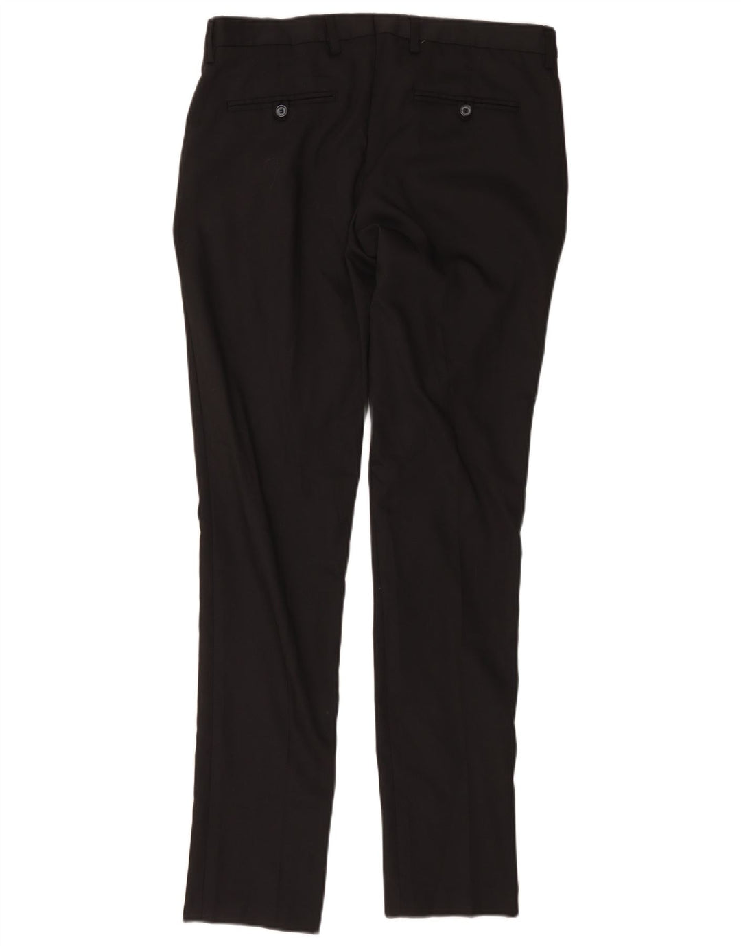 Pantaloni chino slim da uomo Zara EU 42 Large W32 L33 poliestere nero
