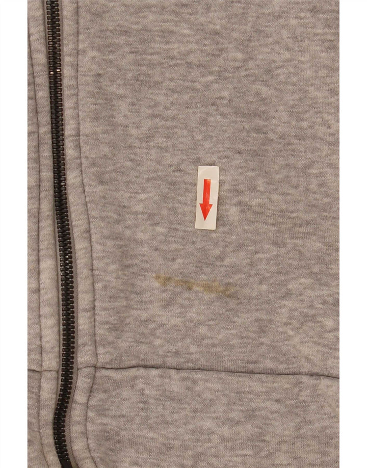 Maglione con cappuccio e zip Adidas 3D Arc da uomo in cotone grigio medio
