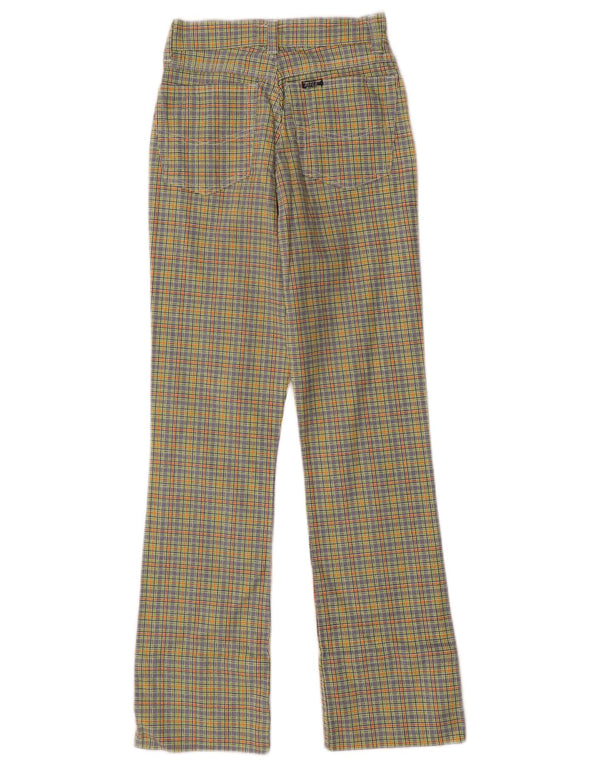 Pantaloni casual Bootcut da donna Rifle W29 L27 in cotone a quadri multicolore