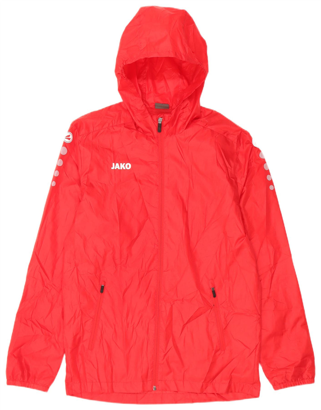 Jako Giacca antipioggia da uomo con cappuccio grafico UK 36 Small Poliestere rosso
