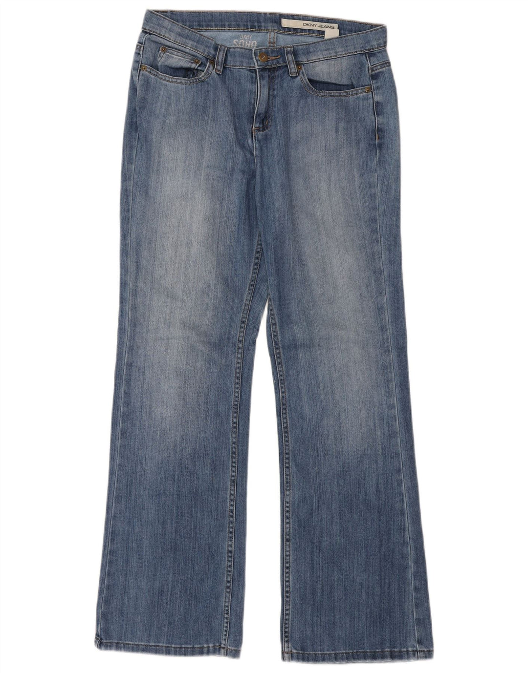 Jeans svasati Soho da donna Dkny W32 L32 cotone blu