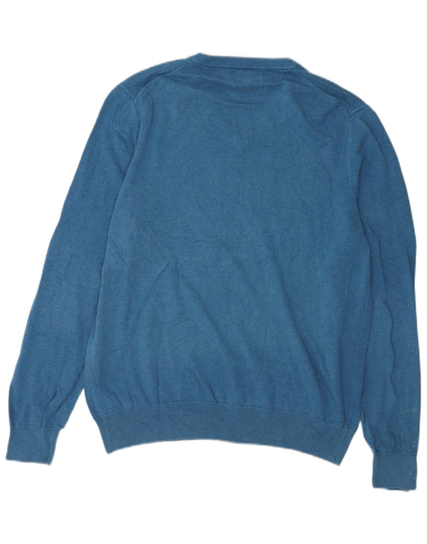 Maglione da uomo con scollo a V Marks & Spencer XL in cotone blu