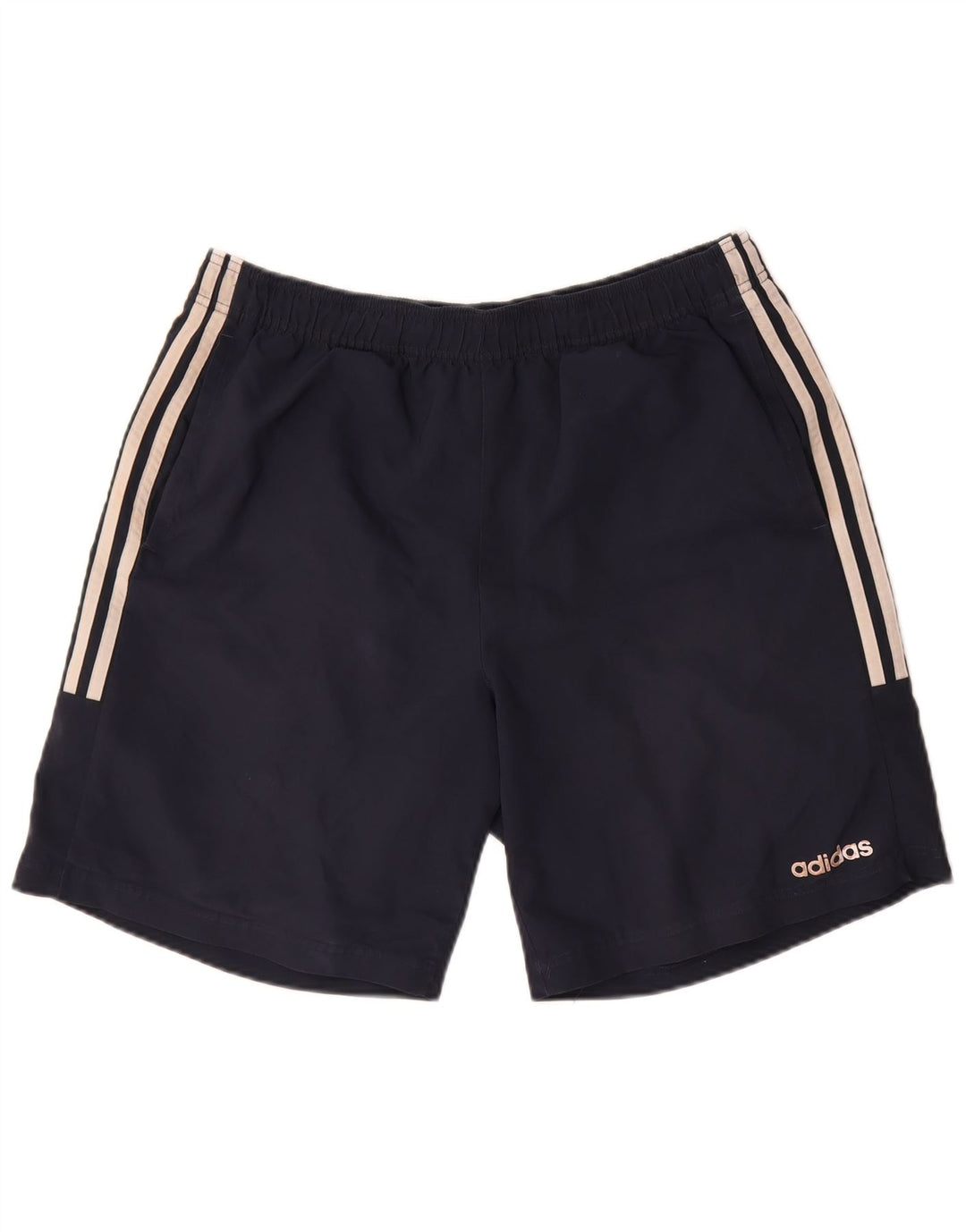 Pantaloncini sportivi da uomo Adidas Large blu navy in poliestere