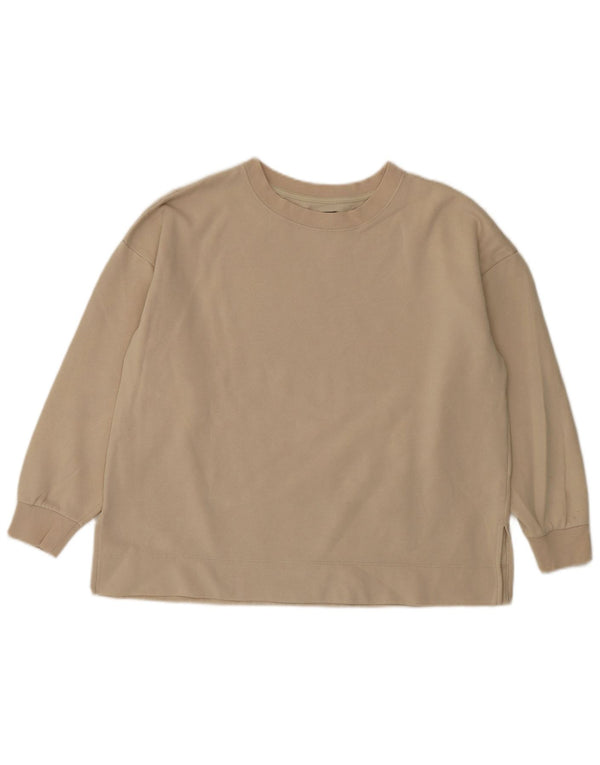 Gap, felpa oversize da donna, maglione, UK 10, piccola, cotone beige