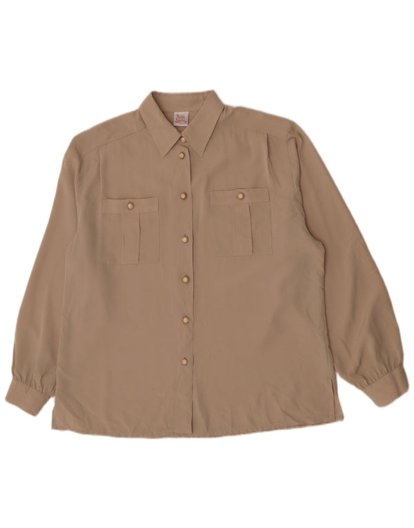 Camicetta camicia oversize da donna Michele Boyard IT 42 Poliestere kaki medio