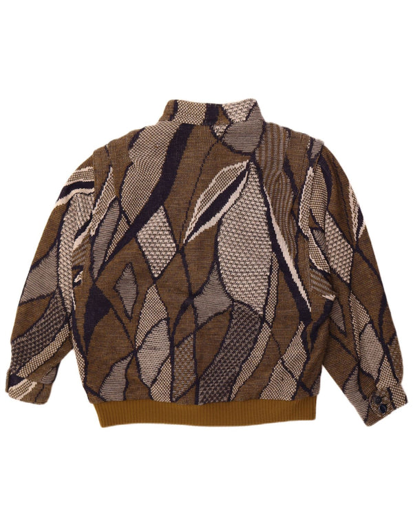 Giacca bomber oversize da donna con motivo astratto Stadick UK 10 Small Khaki