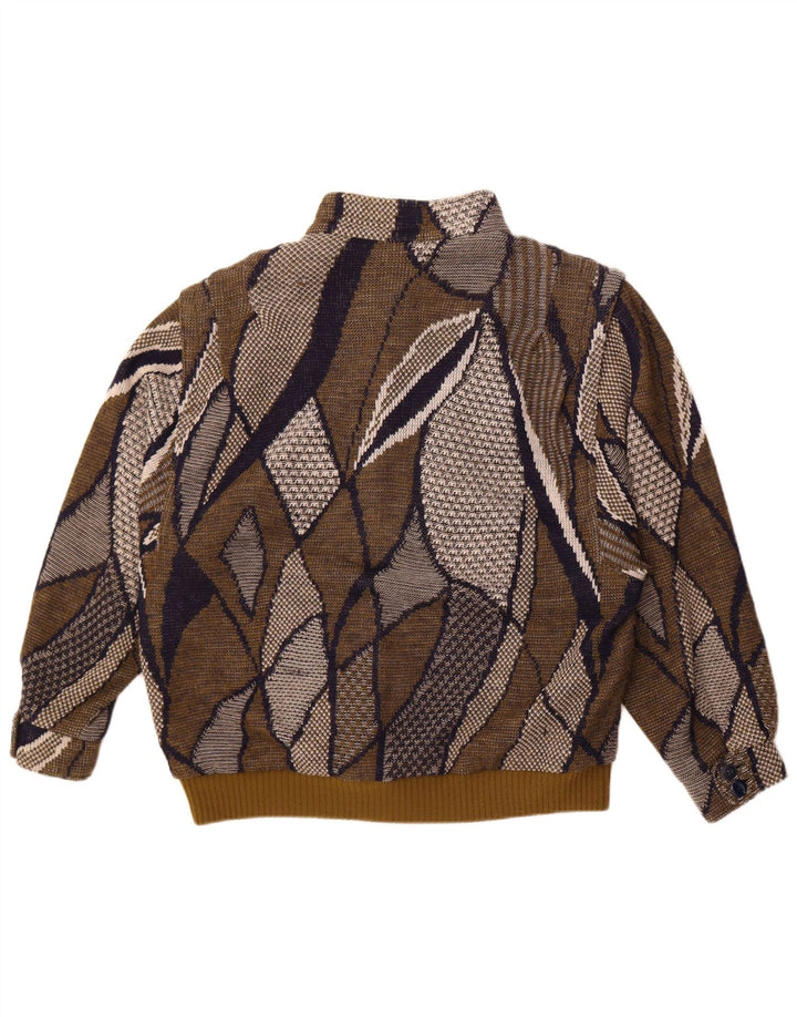 Giacca bomber oversize da donna con motivo astratto Stadick UK 10 Small Khaki