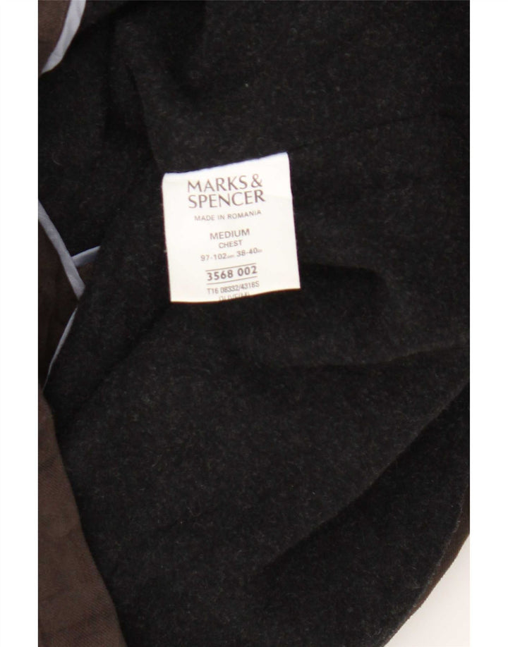 Giacca multiuso da uomo Marks & Spencer UK 38 Cotone marrone medio