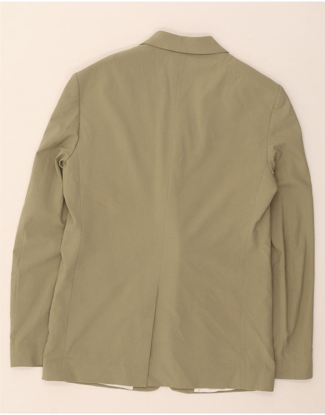 Giacca blazer a 1 bottone ZARA da uomo EU 48 medio poliestere kaki