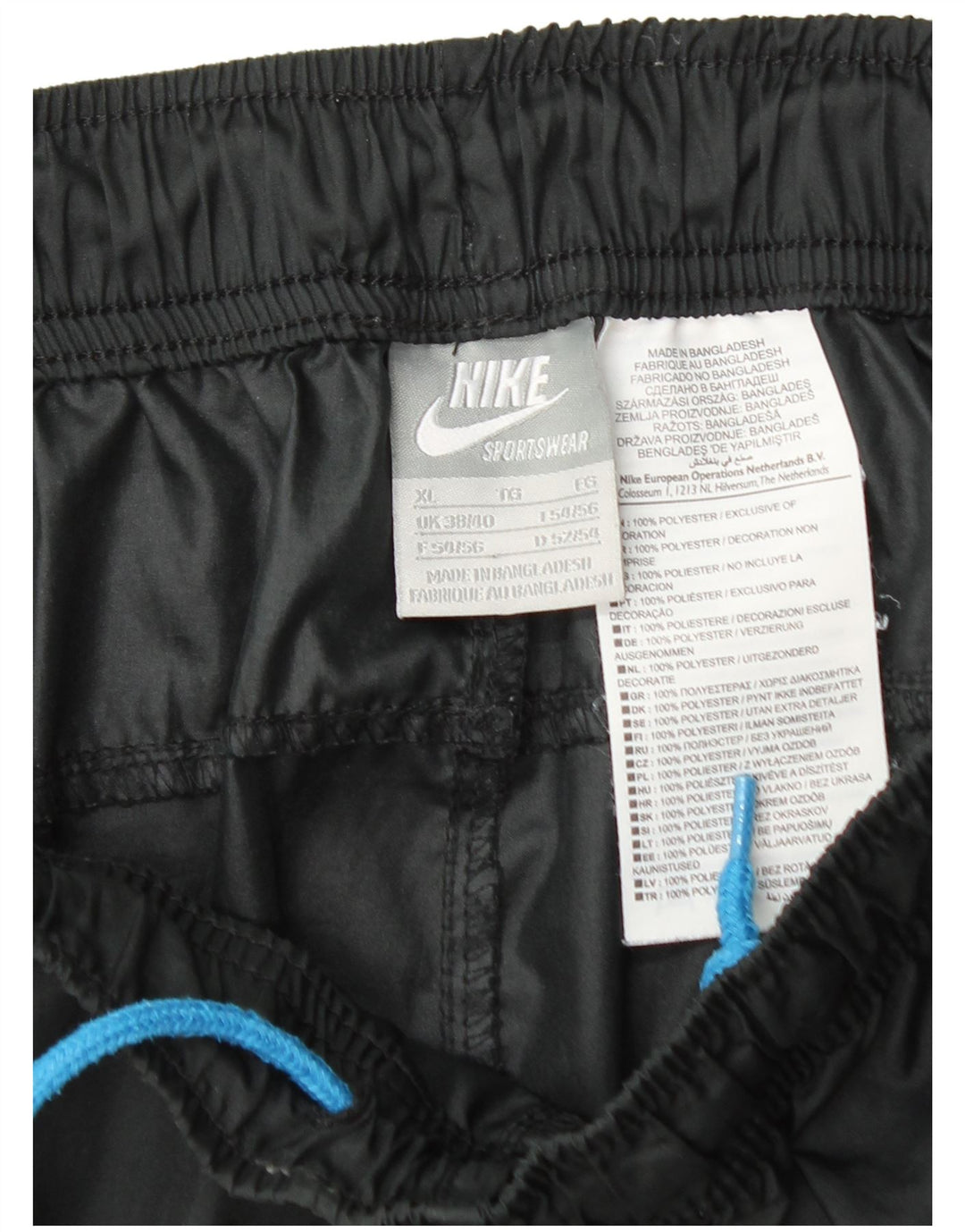 Pantaloncini sportivi Nike da uomo XL in poliestere nero