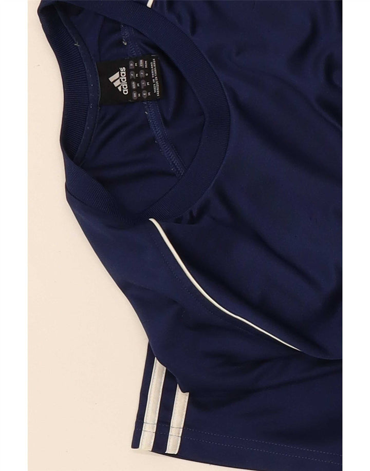 T-shirt da uomo Adidas Top media blu navy sportiva