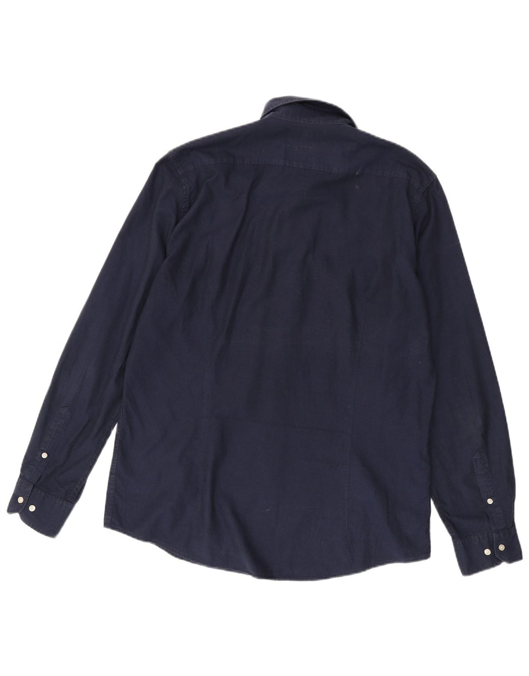 BARBOUR Camicia sartoriale da uomo grande in cotone blu navy