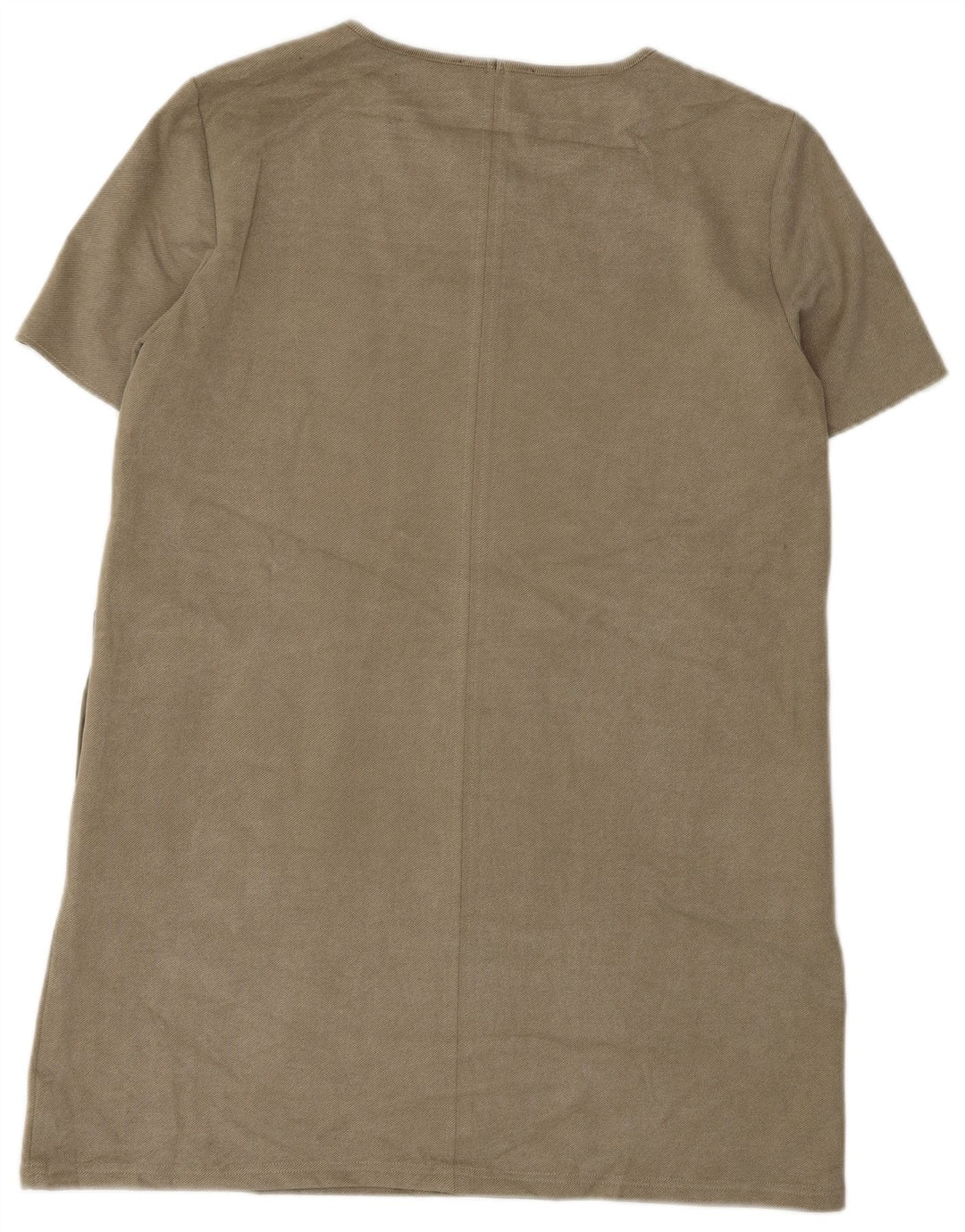 Abito a trapezio da donna Zara UK 16 grande color kaki