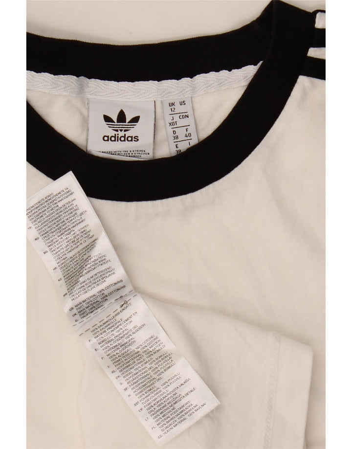 T-shirt da donna Adidas Top UK 12 cotone bianco medio