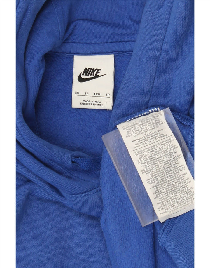 Felpa con cappuccio da uomo Nike XS in cotone blu