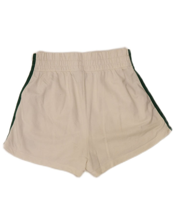 Pantaloncini sportivi da donna Adidas UK 10 piccoli cotone bianco