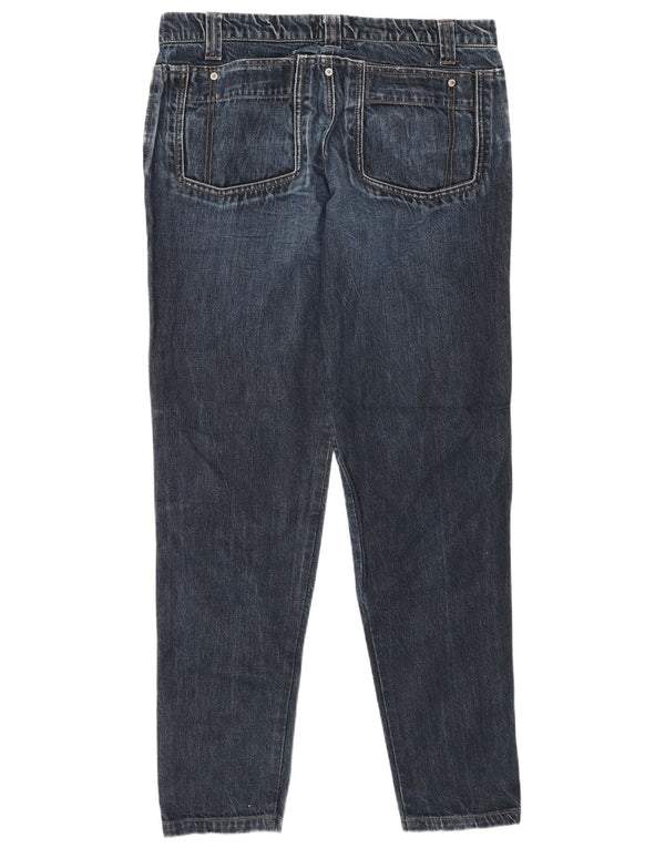 Jeans slim da donna Dolce & Gabbana IT 48 XL W34 L32 Cotone blu navy
