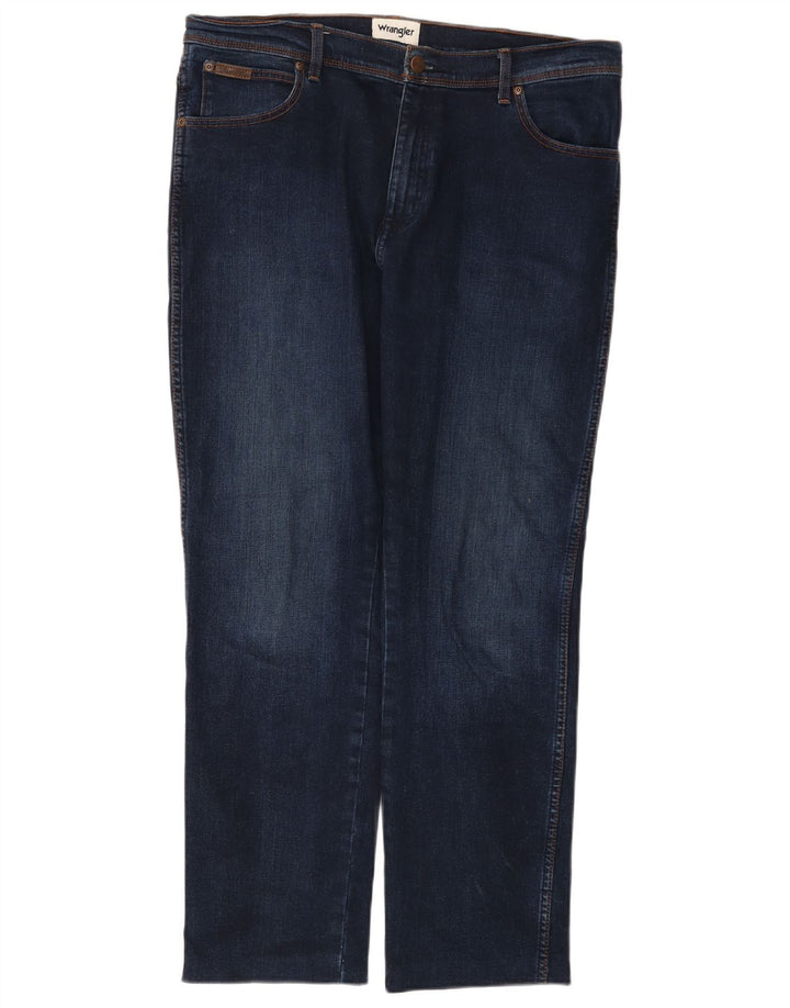 Jeans Wrangler Texas Slim da uomo W36 L29 cotone blu navy