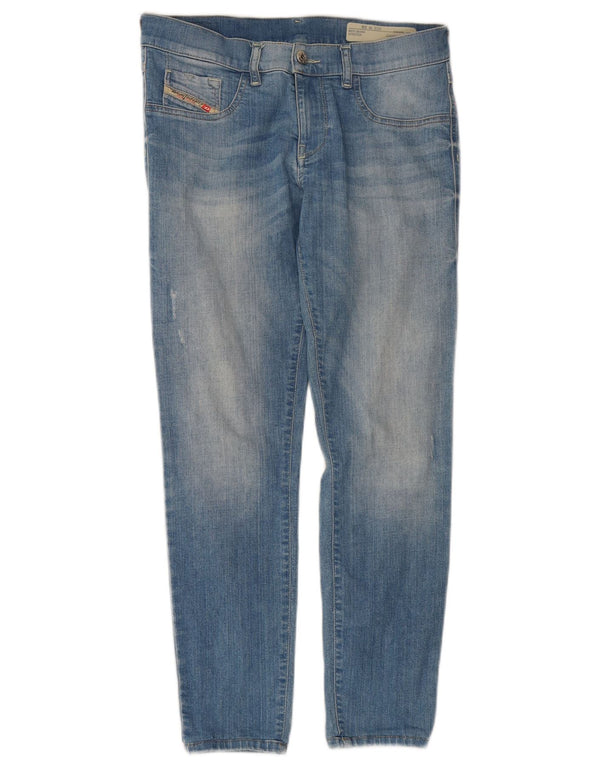 Diesel Womens Livier-Ankle Low Waist Super Slim Jegging Jeans W28 L27 Blue