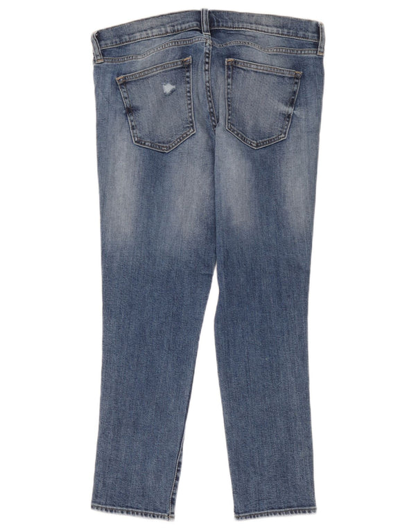 Jeans Gap Girlfriend Distressed Slim da Donna W28 L26 Cotone Blu