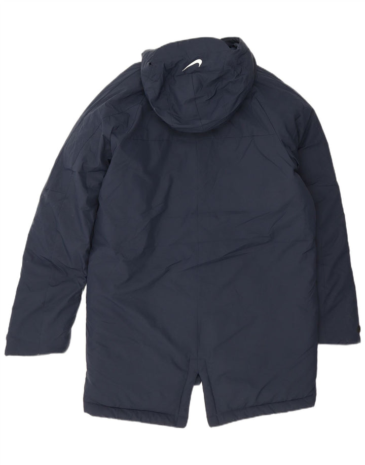 Giacca Parka con cappuccio da uomo Nike UK 38 medio blu navy poliestere