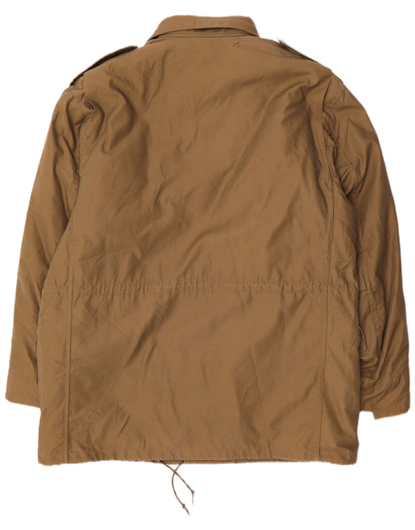 Giacca militare vintage da uomo UK 46 3XL Poliestere kaki