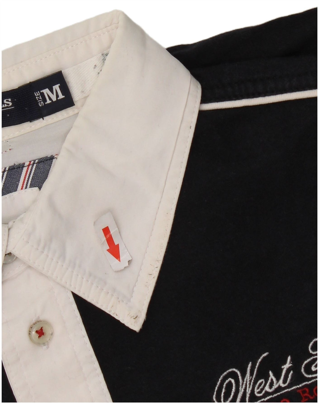 Polo da rugby grafica da uomo North Sails a blocchi di colore blu navy medio