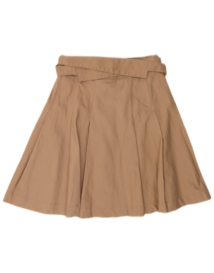 Gonna a trapezio da donna GF Ferre IT 44 media W30 cotone beige