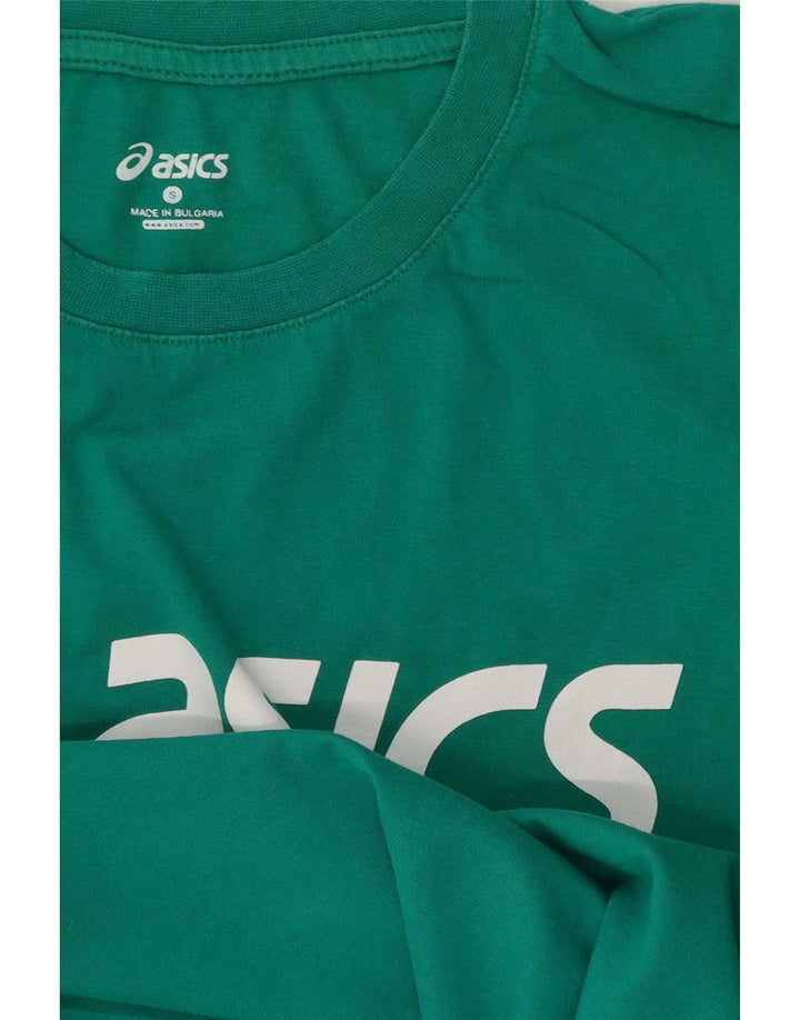 T-shirt grafica da uomo Asics Top piccola verde