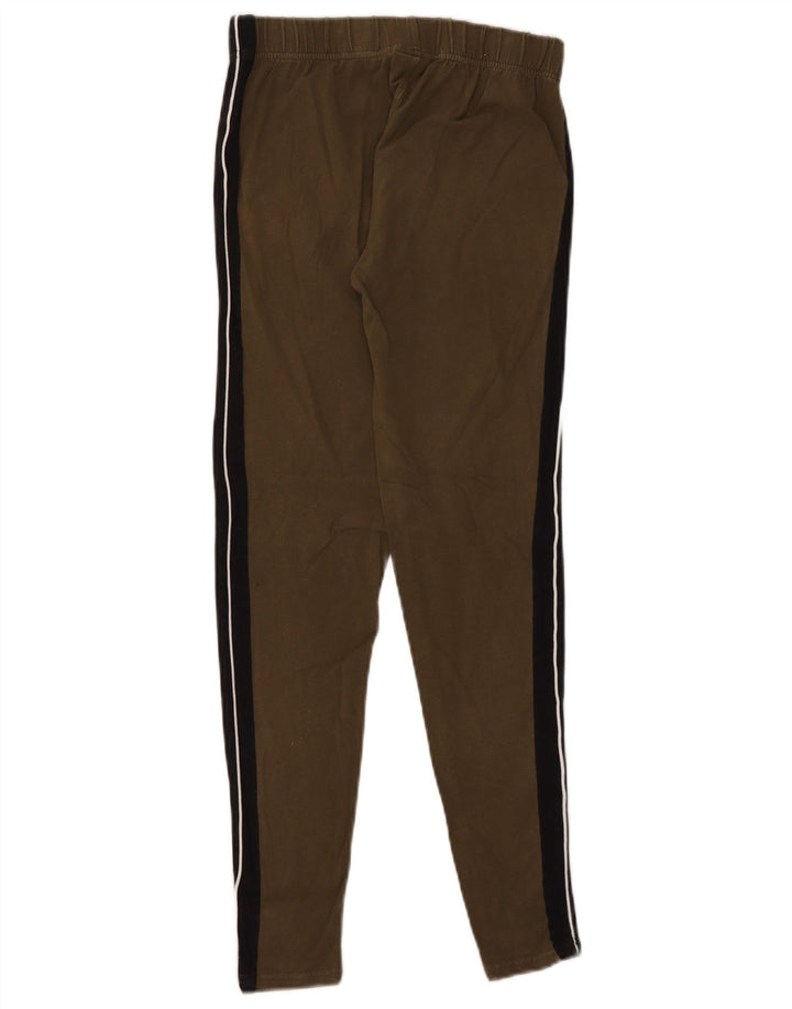 Leggings da donna Ellesse UK 12 cotone color block color kaki medio