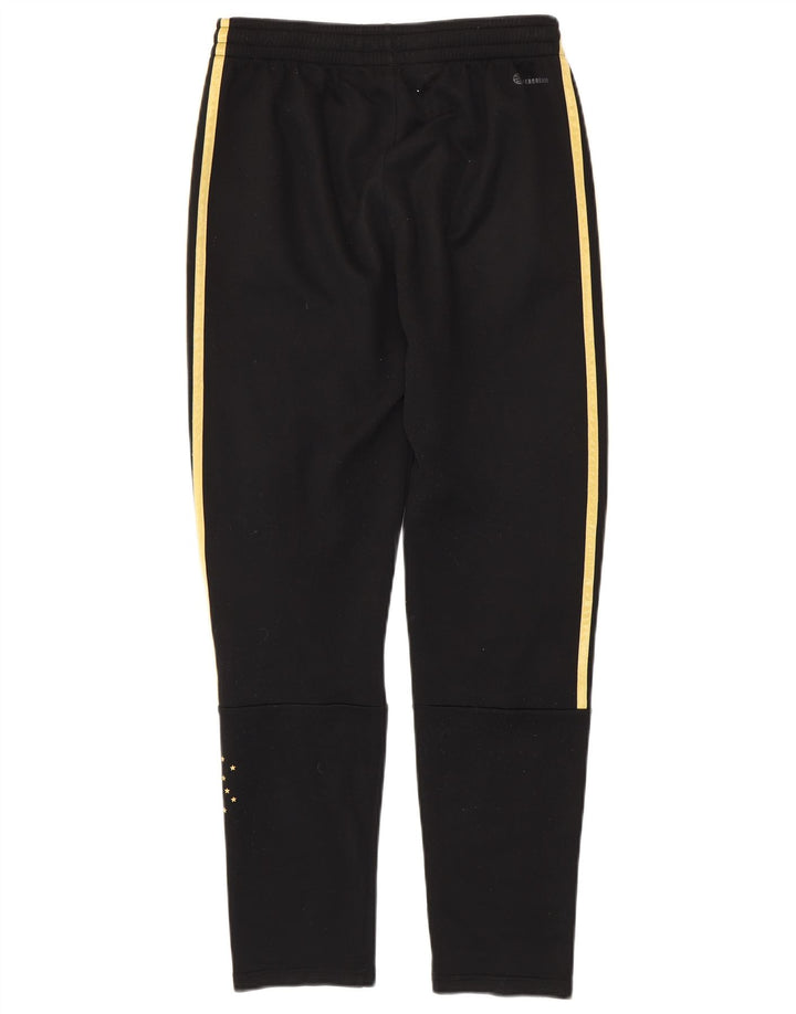 Pantaloni della tuta Adidas Aeroready da ragazzo 13-14 anni in poliestere nero