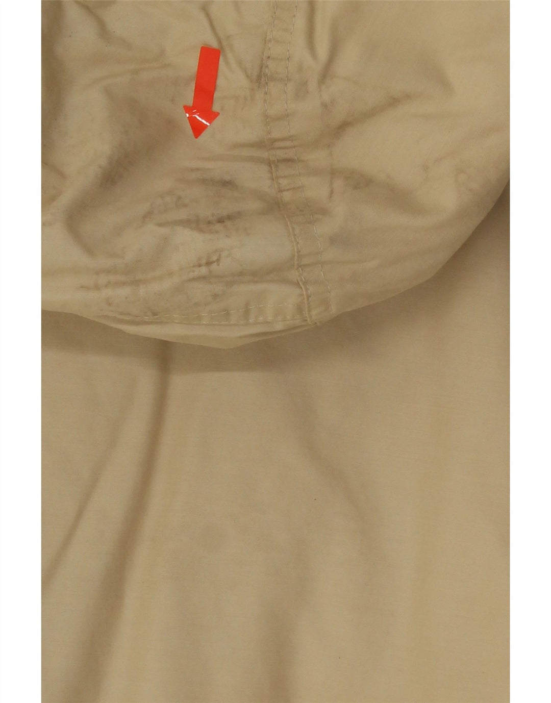 Giacca a vento con cappuccio da uomo Fila UK 36 piccola in cotone beige