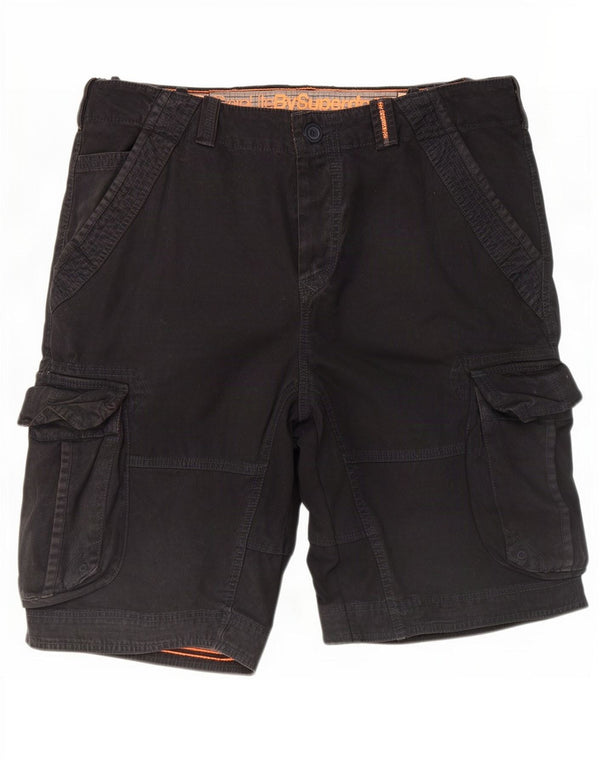 Pantaloncini cargo da uomo Superdry 2XL W38 cotone nero