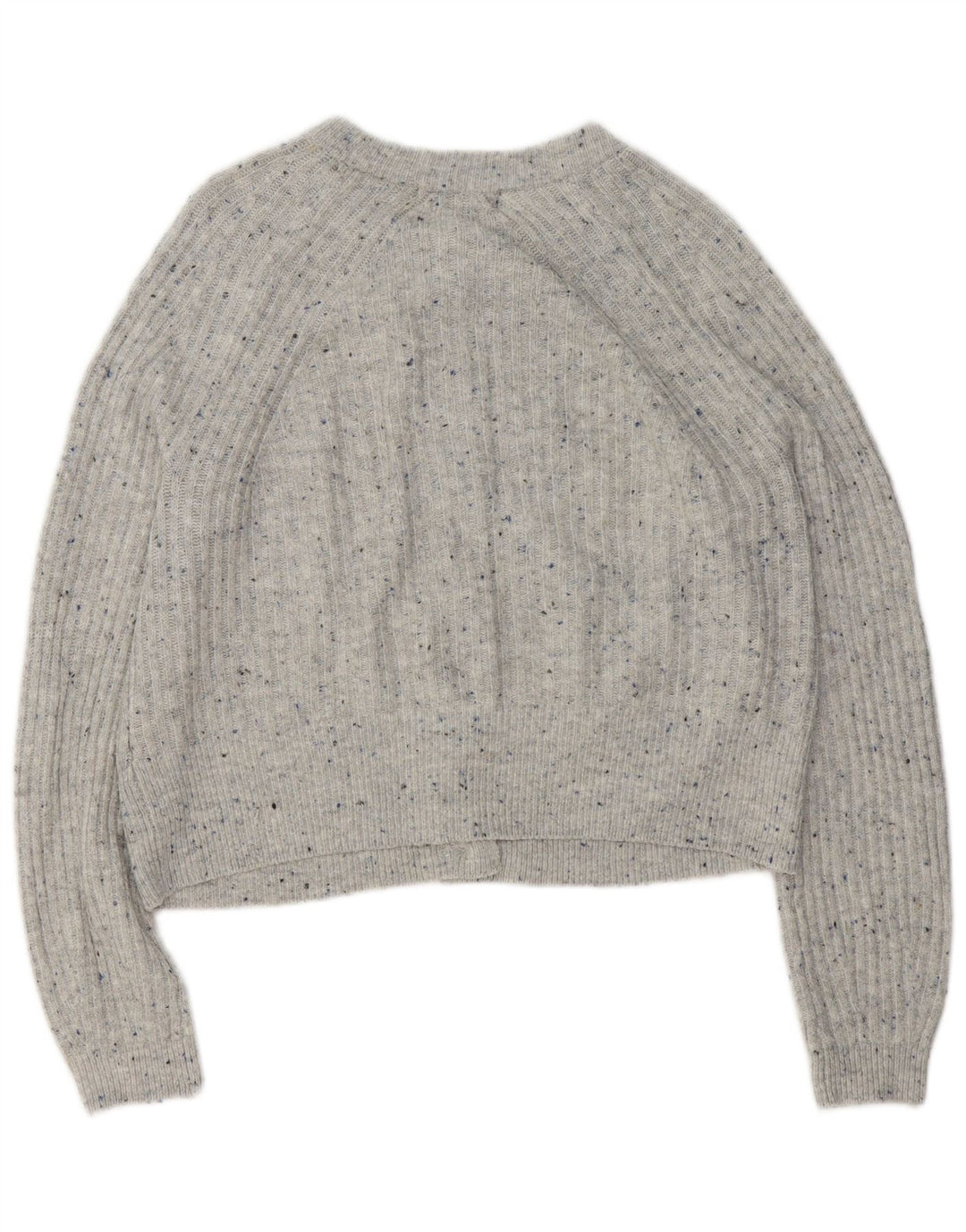 Maglione cardigan da donna Marks & Spencer UK 14 Acrilico screziato grigio medio