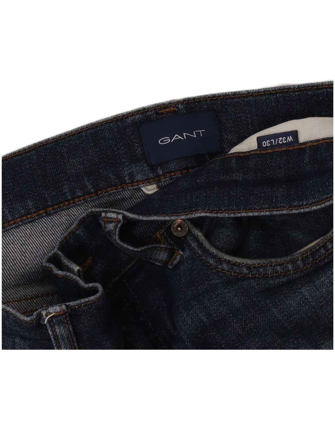 Jeans dritti da uomo Gant W32 L30 cotone blu
