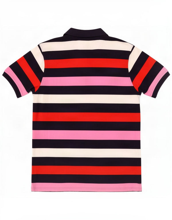 Polo da uomo Fila Medium in cotone a righe multicolore