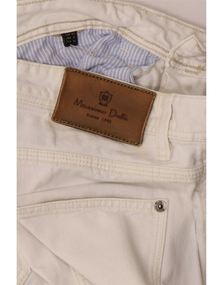 Jeans slim da uomo Massimo Dutti EU 40 medio W31 L29 bianco