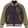 Zara Giacca imbottita con grafica per ragazzi 13-14 anni Medium Blu navy Colourblock