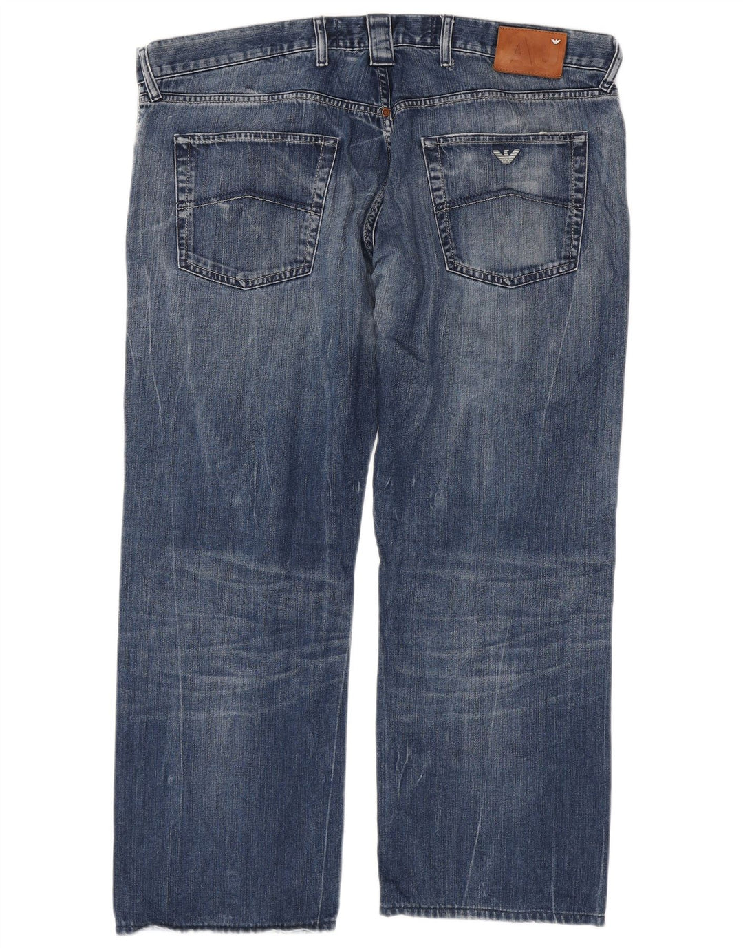 Jeans dritti da uomo Armani W40 L29 cotone blu