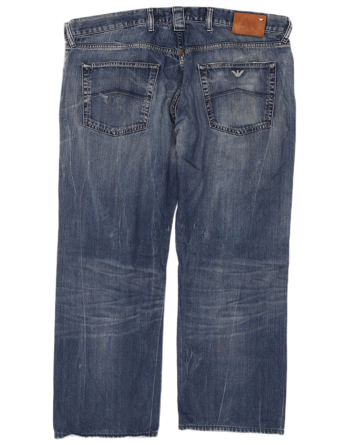 Jeans dritti da uomo Armani W40 L29 cotone blu