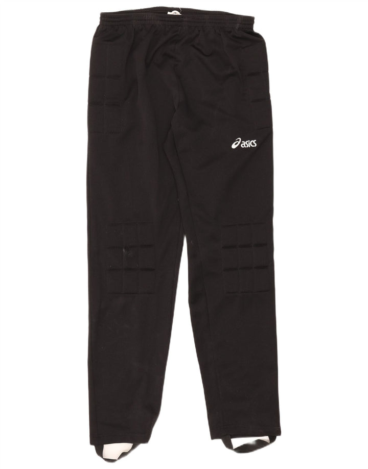 Pantaloni da tuta da uomo Asics con staffa, grandi, in poliestere nero