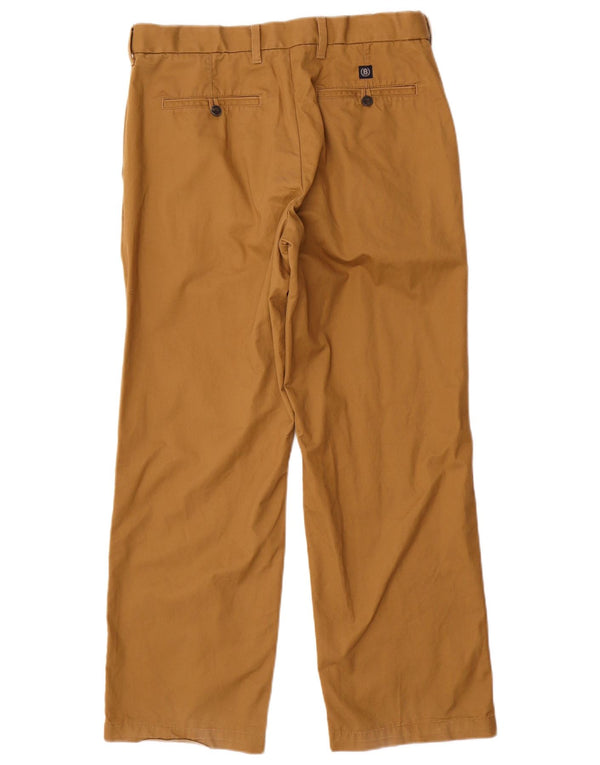 Pantaloni chino dritti Marks & Spencer da uomo blu Harbour W34 L29 Beige
